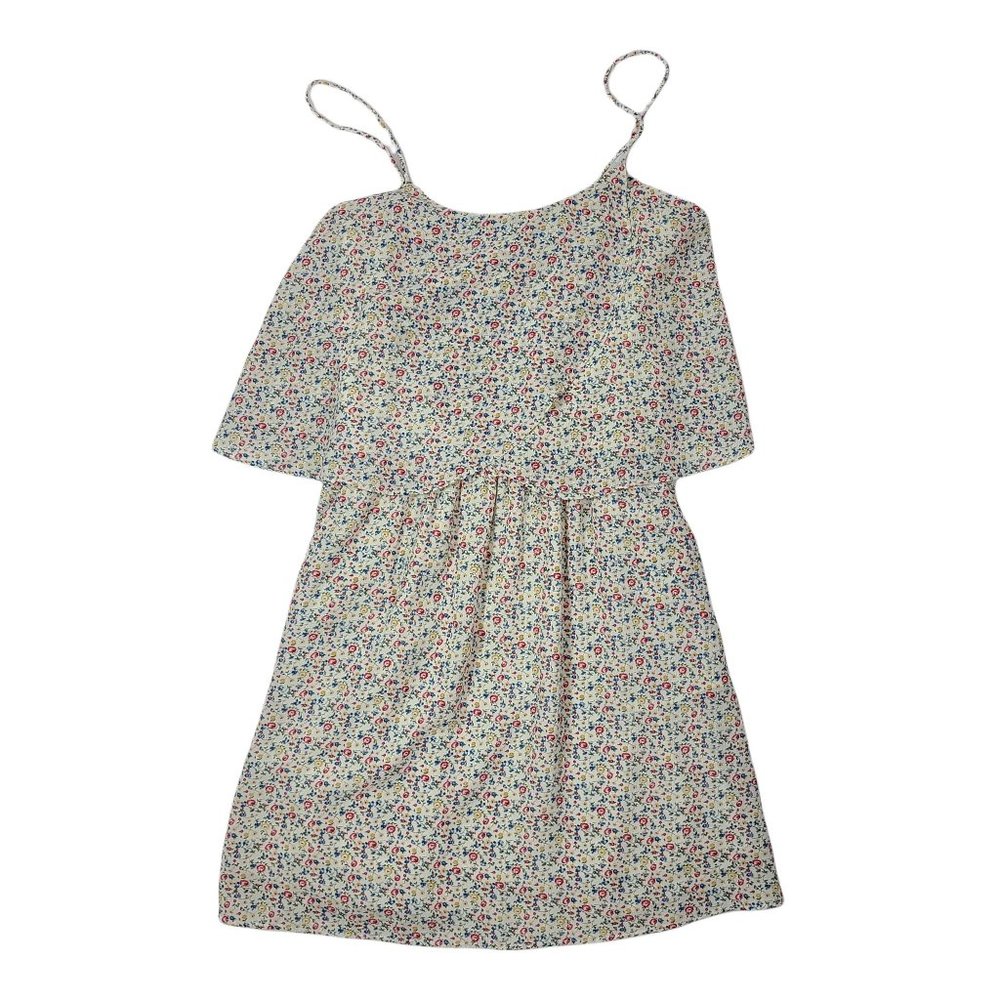 NWT MANGO Basics Floral Ruffled Mini Dress Size 2